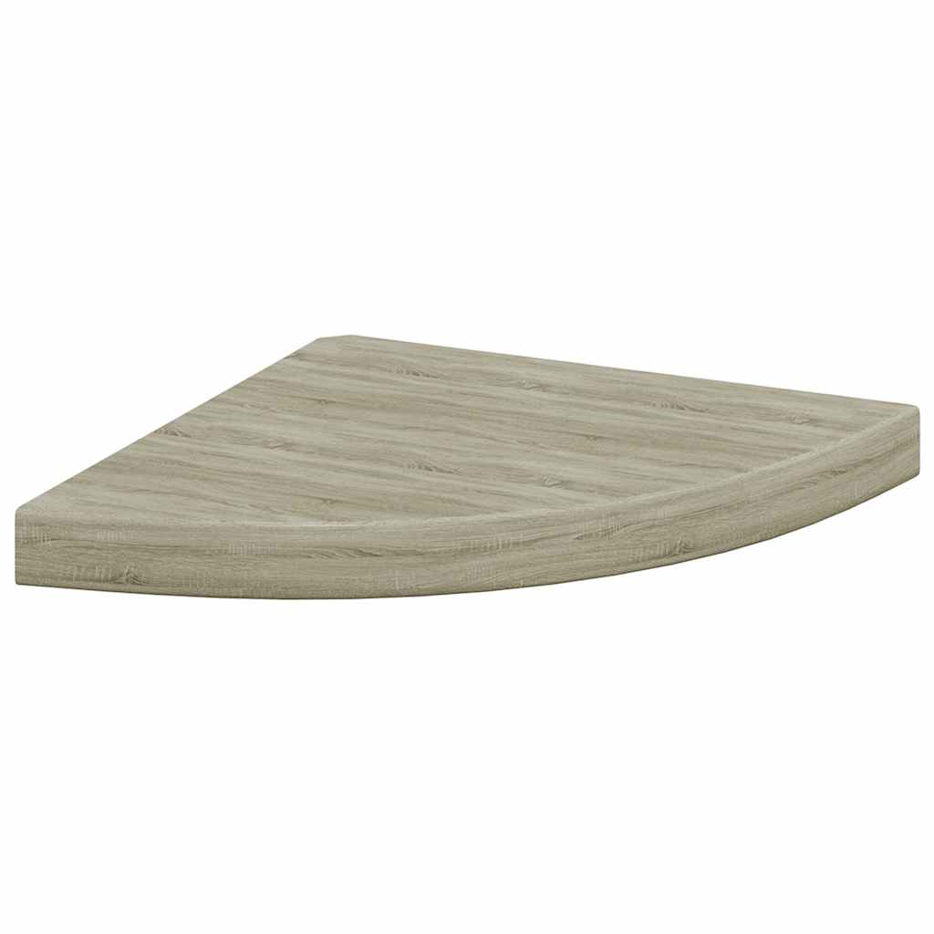 Scaffali Angolari a Parete 2 pz Rovere 35x35x3,8 cm in MDF | homemem39