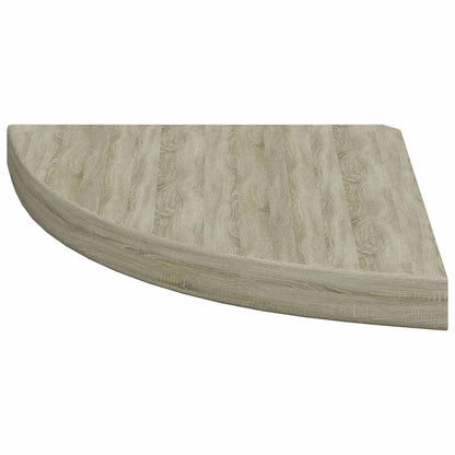 Scaffali Angolari a Parete 2 pz Rovere 35x35x3,8 cm in MDF