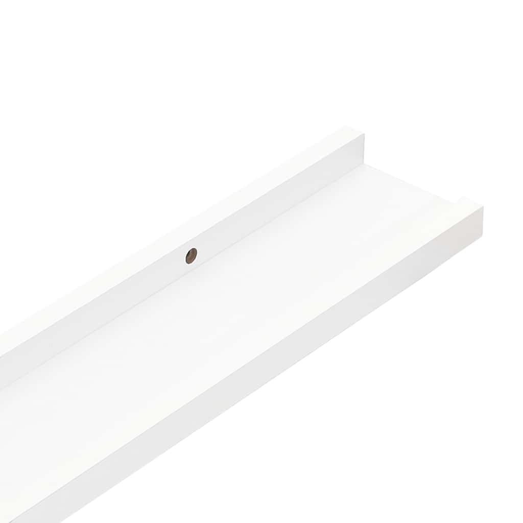 Mensole con Sporgenza 2 pz Bianche 80x9x3 cm MDF | homemem39