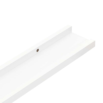 Mensole con Sporgenza 2 pz Bianche 80x9x3 cm MDF | homemem39