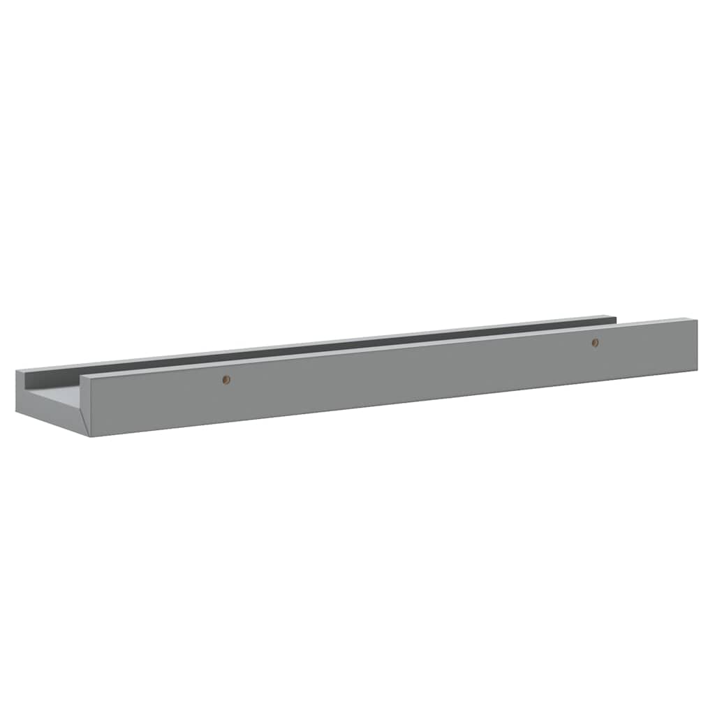 Mensole Loggia per Foto 2 pz Grigie 40x9x3 cm in MDF | homemem39