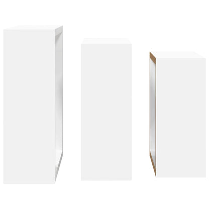 Mensole a Cubo da Parete 3 pz Bianche in MDF | homemem39