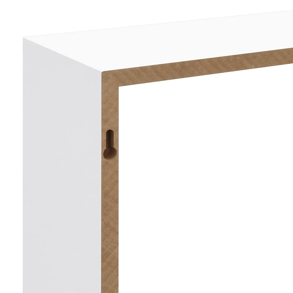 Mensole a Cubo da Parete 3 pz Bianche in MDF | homemem39