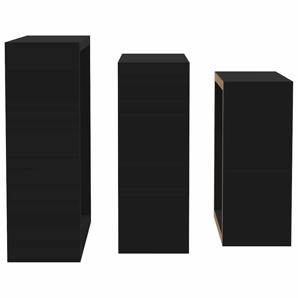Mensole a Cubo da Parete 3 pz Bianche in MDF