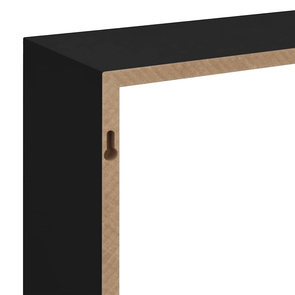 Mensole a Cubo da Parete 3 pz Bianche in MDF