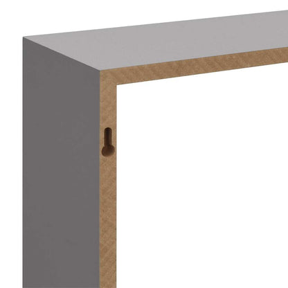 Mensole a Cubo da Parete 3 pz Grigie in MDF