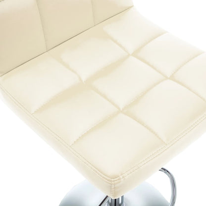 Sgabelli da Bar 2 pz Crema in Similpelle - homemem39