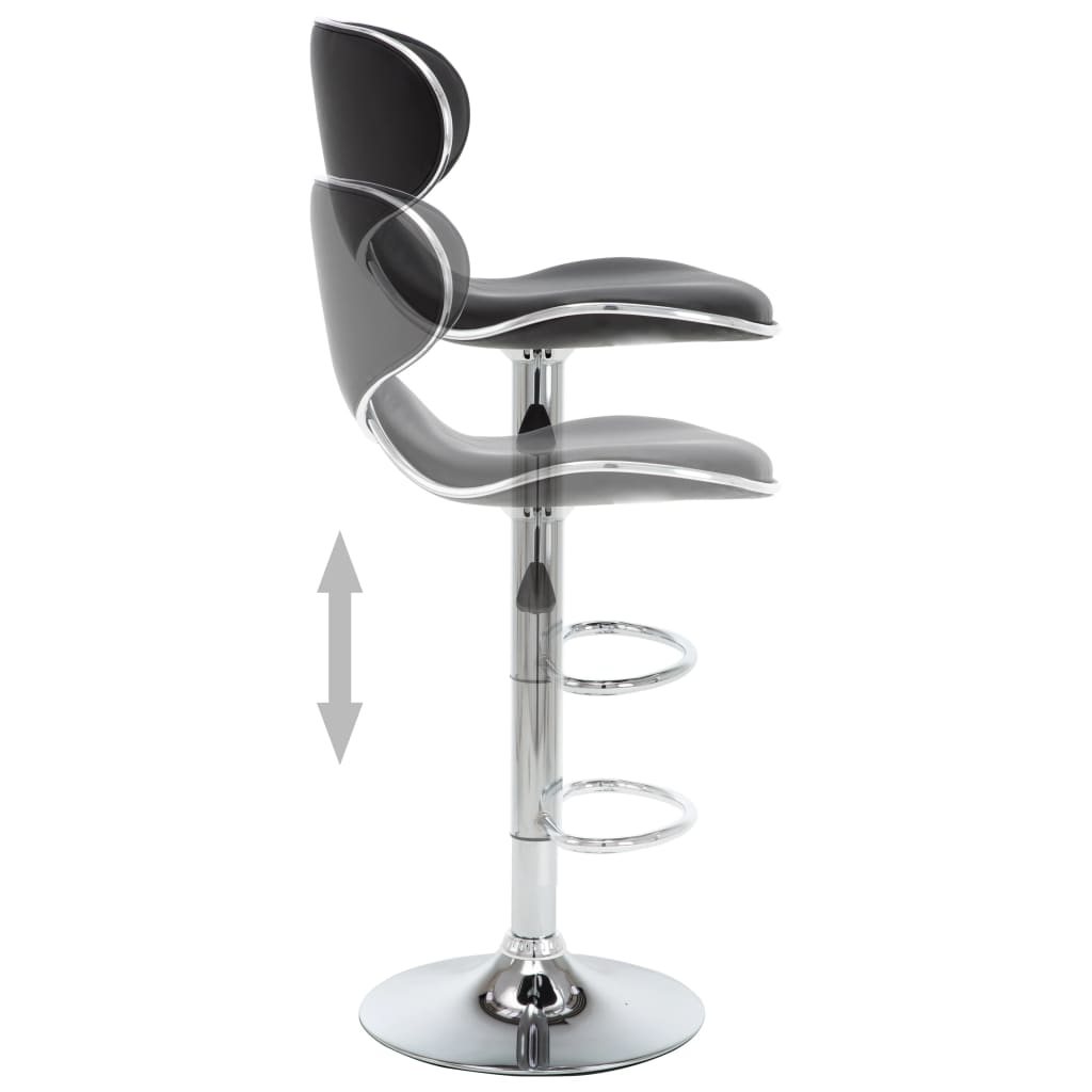 Sgabelli da Bar 2 pz Neri in Similpelle - homemem39