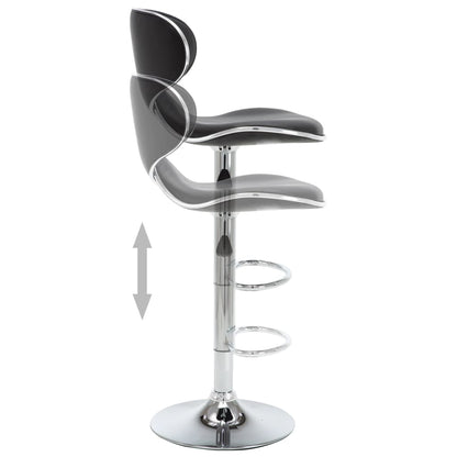 Sgabelli da Bar 2 pz Neri in Similpelle - homemem39