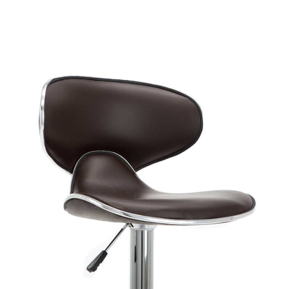 Sgabelli da Bar 2 pz Marroni in Similpelle