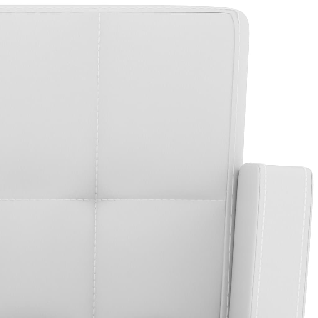 Sgabelli da Bar 2 pz Bianchi in Similpelle - homemem39