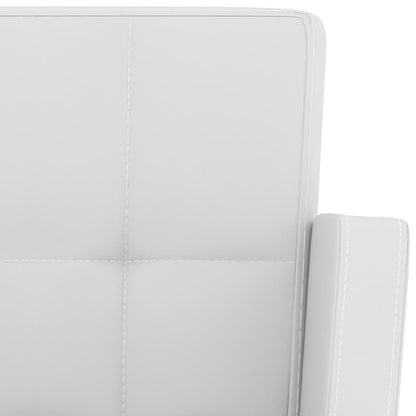 Sgabelli da Bar 2 pz Bianchi in Similpelle - homemem39