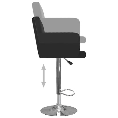 Sgabelli da Bar 2 pz Neri in Similpelle - homemem39