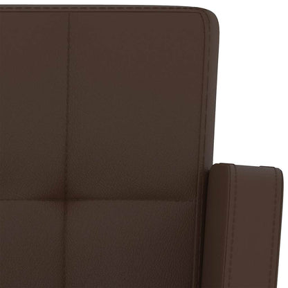 Sgabelli da Bar 2 pz Marroni in Similpelle - homemem39