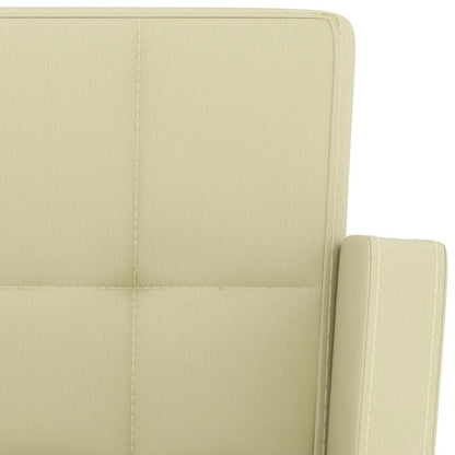 Sgabelli da Bar 2 pz Crema in Similpelle - homemem39