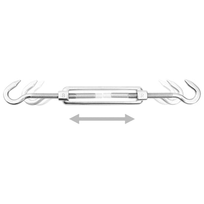 Set Accessori per Vela Parasole 12 pz in Acciaio Inossidabile
