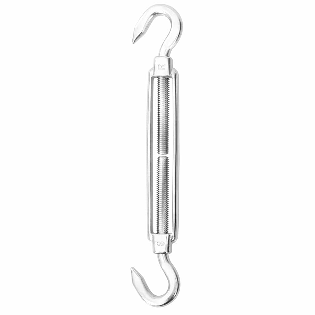 Set Accessori per Vela Parasole 8 pz in Acciaio Inossidabile
