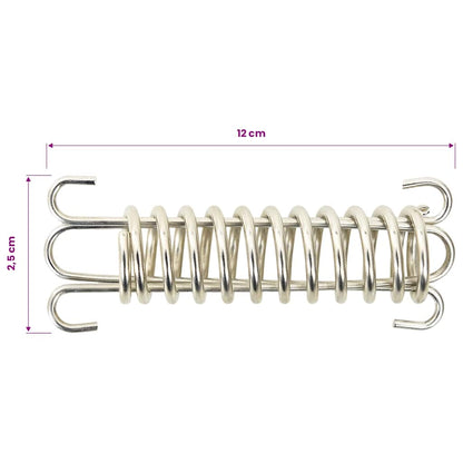 Fermi a Molla per Vela Parasole 5 pz in Acciaio Inox | homemem39