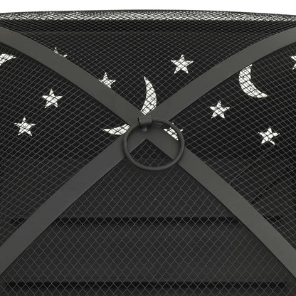 Braciere con Attizzatoio 62 cm XXL in Acciaio - homemem39