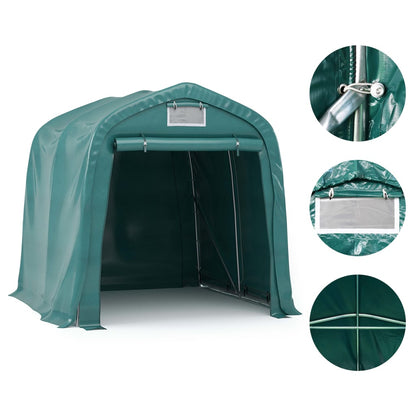 Tenda Garage in PVC 1,6x2,4 m Verde - homemem39
