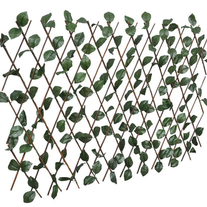 Willow Trellis Fence 5 pcs Artificial Leaves 180x60 cm