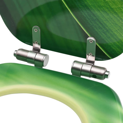 Tavolette WC Chiusura Ammortizzata 2pz MDF Verde Goccia d'Acqua - homemem39