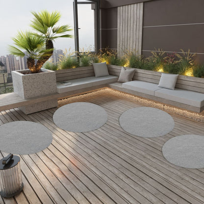 Erba Artificiale con Tacchetti D. 130 cm Grigio Rotondo - homemem39