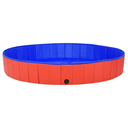 Piscina per Cani Pieghevole Rossa 200x30 cm in PVC | homemem39