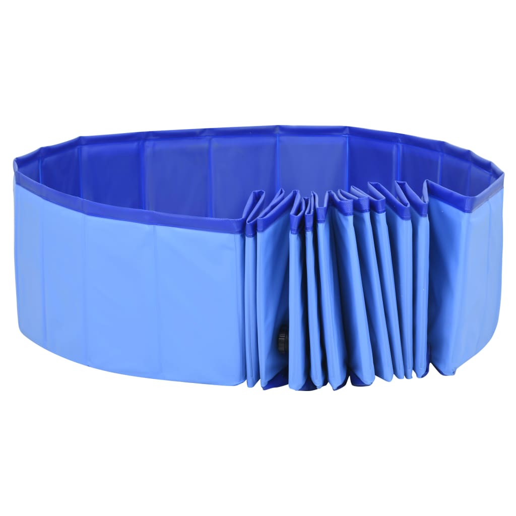Piscina per Cani Pieghevole Blu 200x30 cm in PVC | homemem39