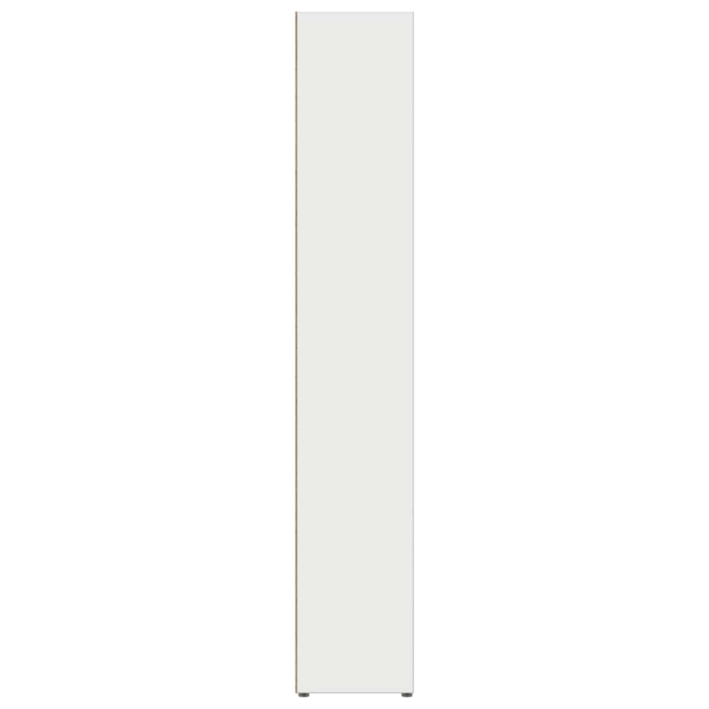 Scaffali Porta CD 2 pz Bianchi 21x16x93,5 cm Legno Multistrato | homemem39