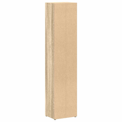 Mobili Porta CD 2pz Rovere Sonoma 21x16x93,5 Legno Multistrato | homemem39