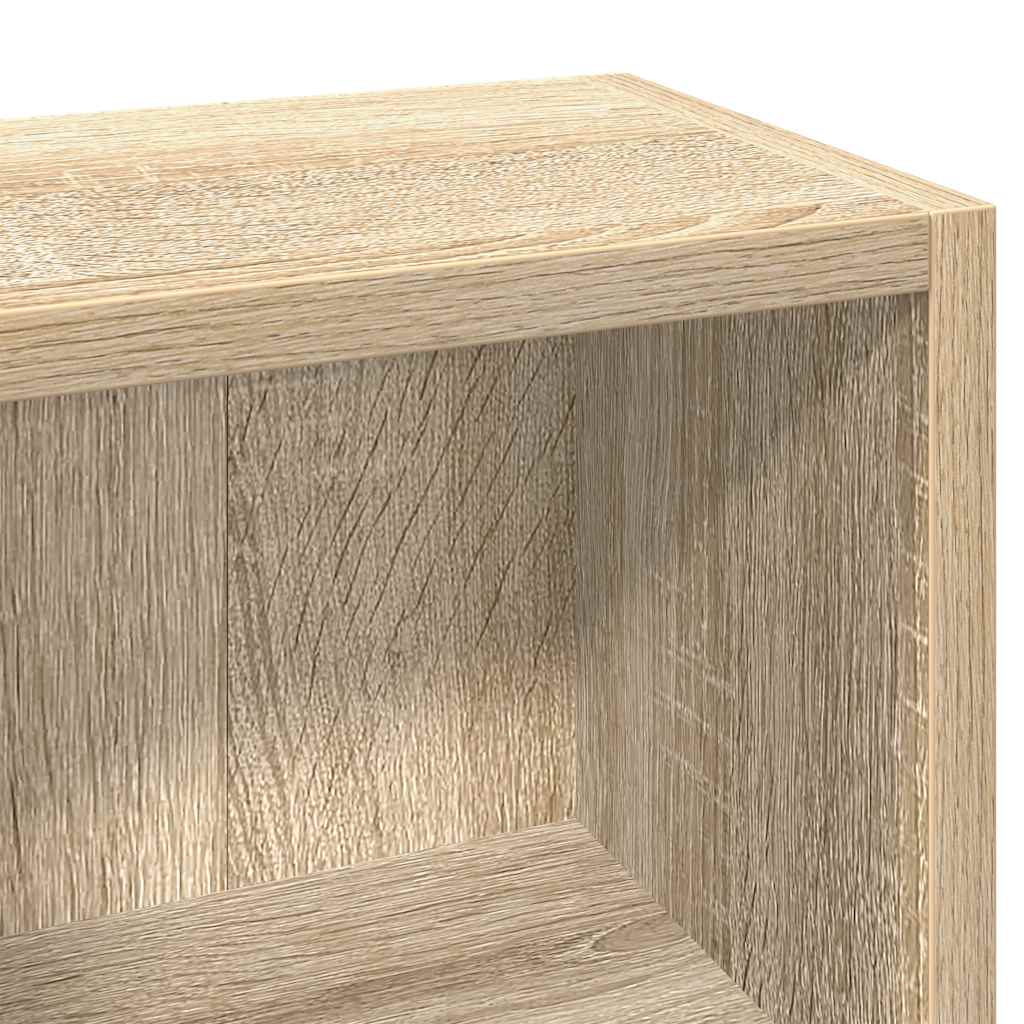 Mobili Porta CD 2pz Rovere Sonoma 21x16x93,5 Legno Multistrato | homemem39