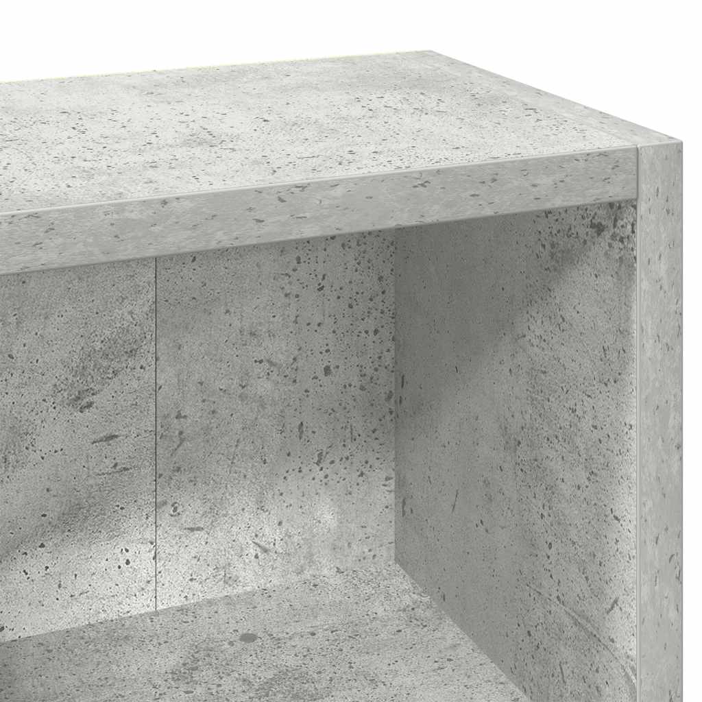 Scaffali CD 2pz Grigio Cemento 21x16x93,5 cm Legno Multistrato | homemem39