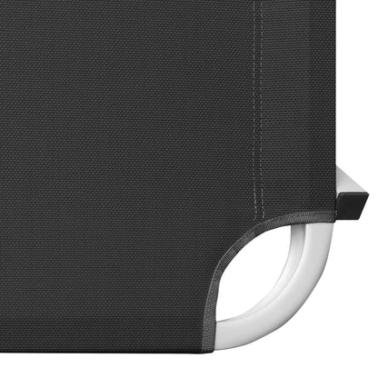 Lettino Prendisole in Alluminio e Textilene Nero - homemem39