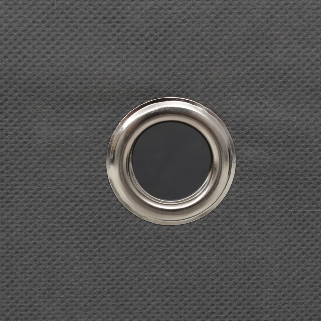 Contenitori 4 pz in Tessuto non Tessuto 28x28x28 cm Grigio - homemem39