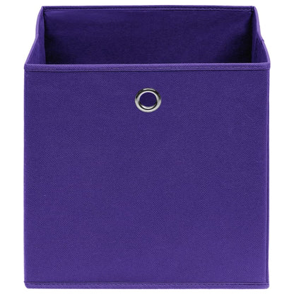 Contenitori 10 pz in Tessuto non Tessuto 28x28x28 cm Viola - homemem39