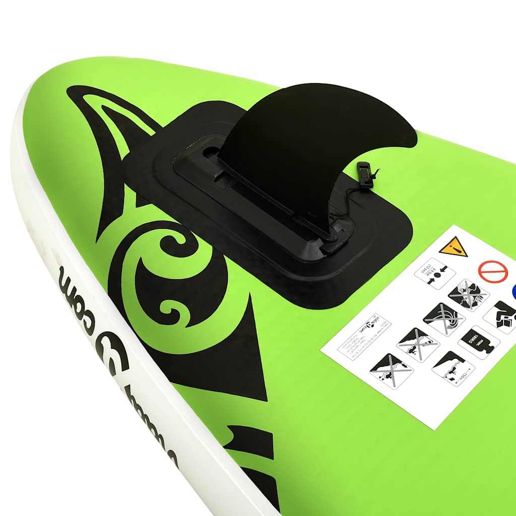 Set Tavola Gonfiabile da SUP 305x76x15 cm Verde | homemem39