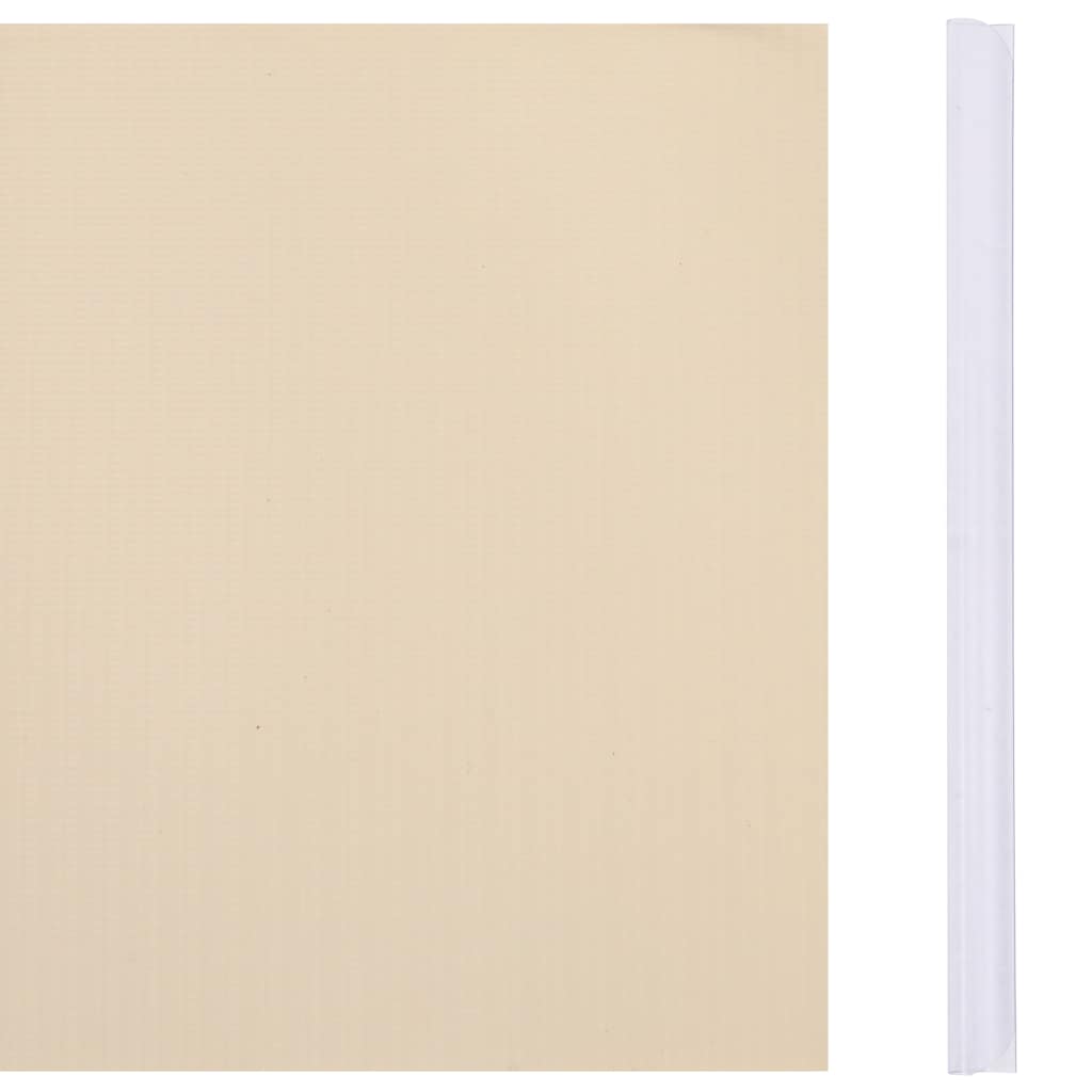 Recinzione Frangivento da Giardino PVC 35x0,19 m Crema