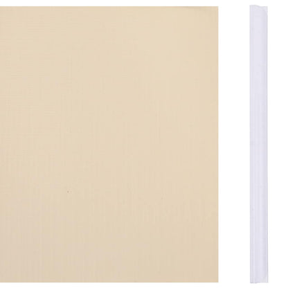 Recinzione Frangivento da Giardino PVC 35x0,19 m Crema