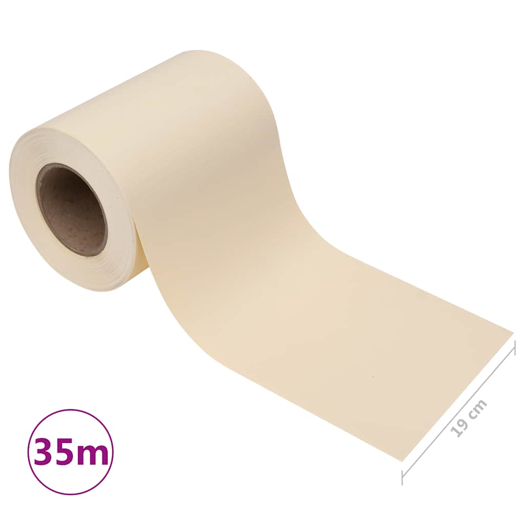 Recinzione Frangivento da Giardino PVC 35x0,19 m Crema