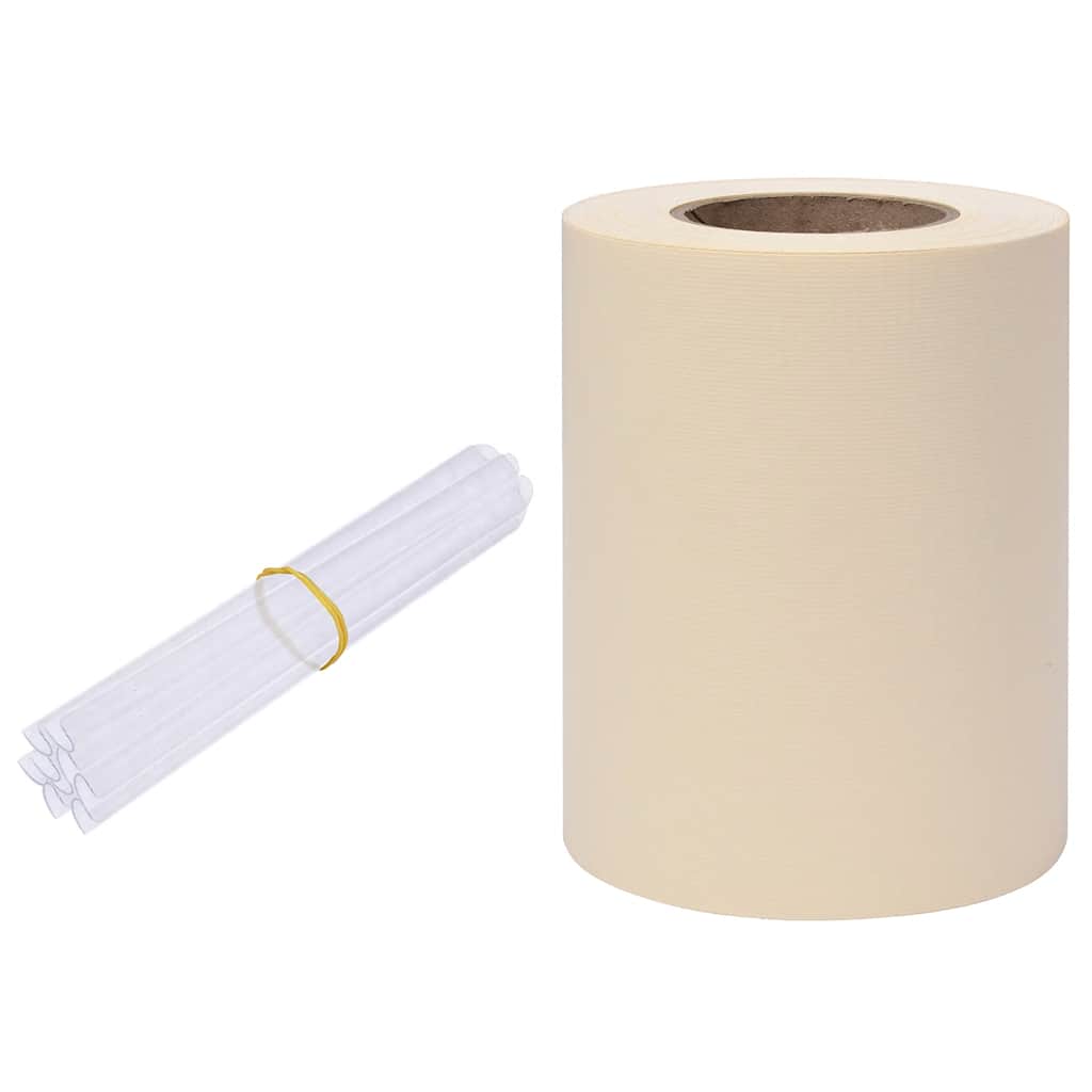 Recinzione Frangivento da Giardino PVC 70x0,19 m Crema | homemem39