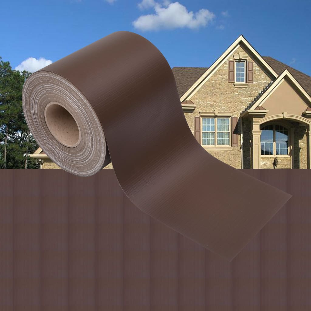 Recinzione Frangivento da Giardino PVC 35x0,19 m Marrone | homemem39