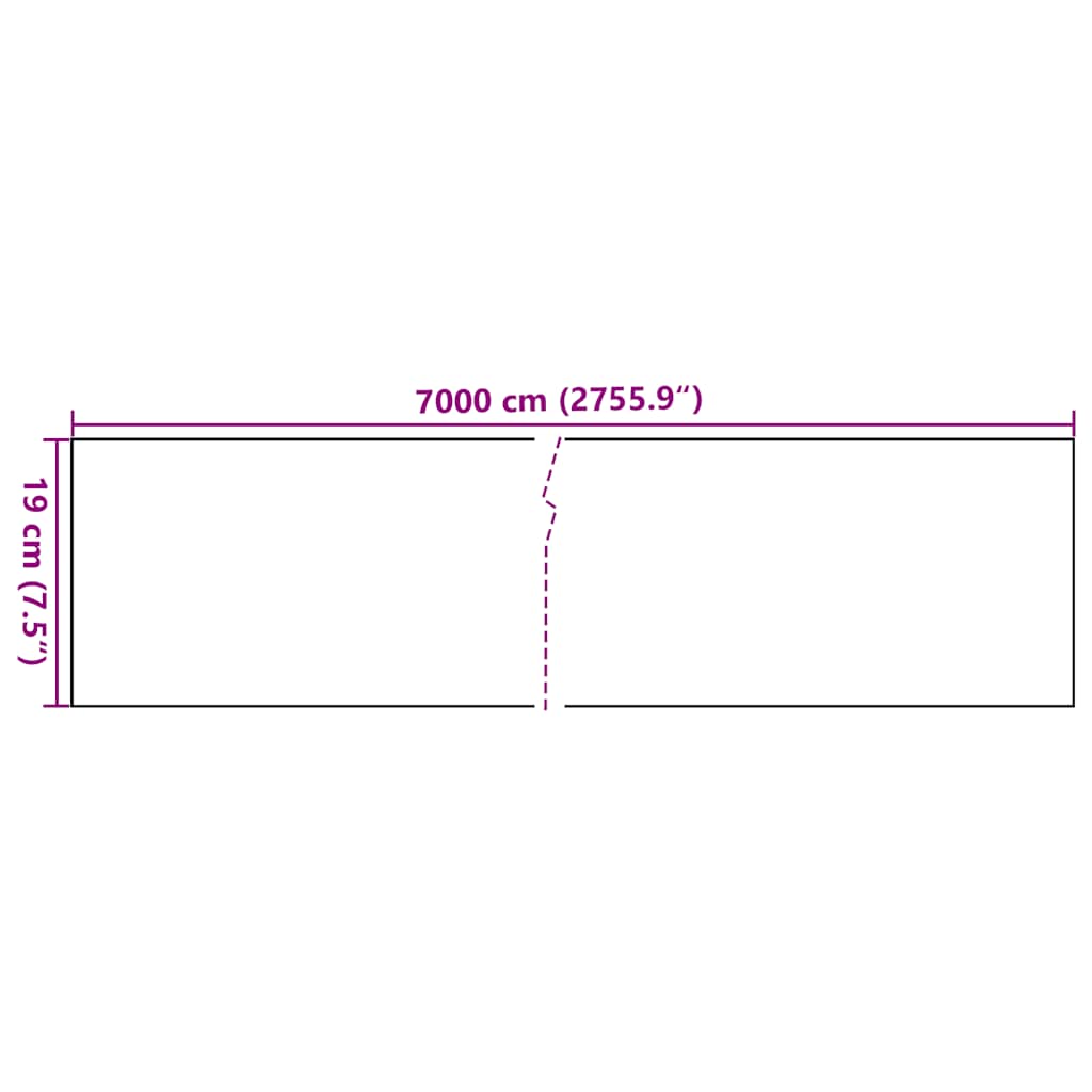 Recinzione Frangivento da Giardino PVC 70x0,19 m Marrone