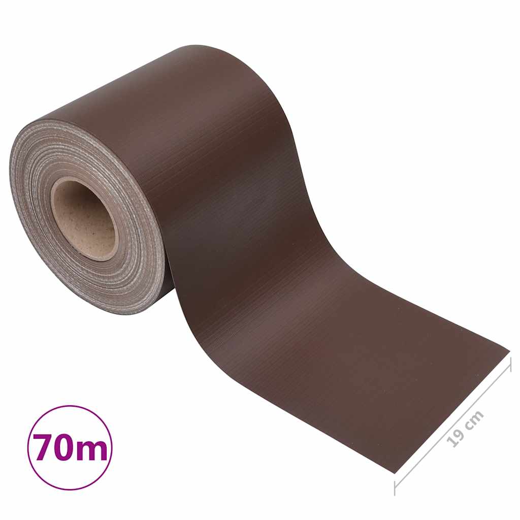 Recinzione Frangivento da Giardino PVC 70x0,19 m Marrone | homemem39