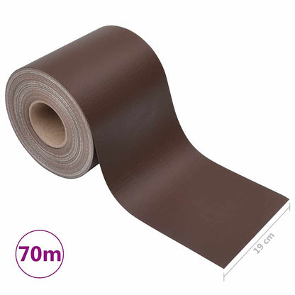 Recinzione Frangivento da Giardino PVC 70x0,19 m Marrone | homemem39