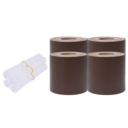 Recinzione Frangivento 4 pz in PVC 35x0,19m Marrone | homemem39