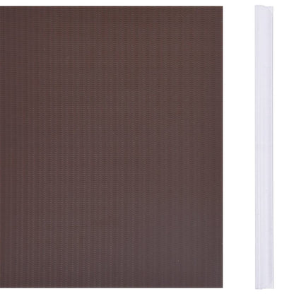 Recinzione Frangivento 4 pz in PVC 35x0,19m Marrone | homemem39