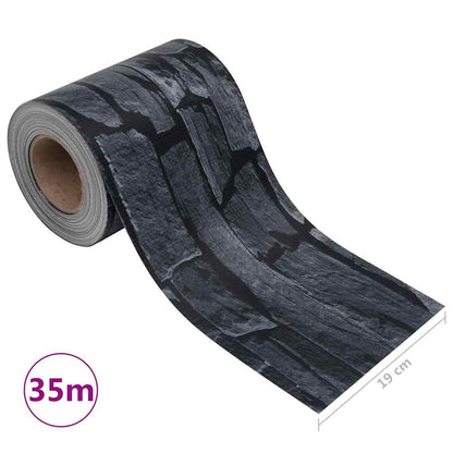Recinzione Frangivento Giardino PVC 35x0,19 m Grigio Pietra | homemem39