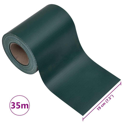 Recinzione Frangivento 4 pz in PVC 35x0,19m Verde Opaco
