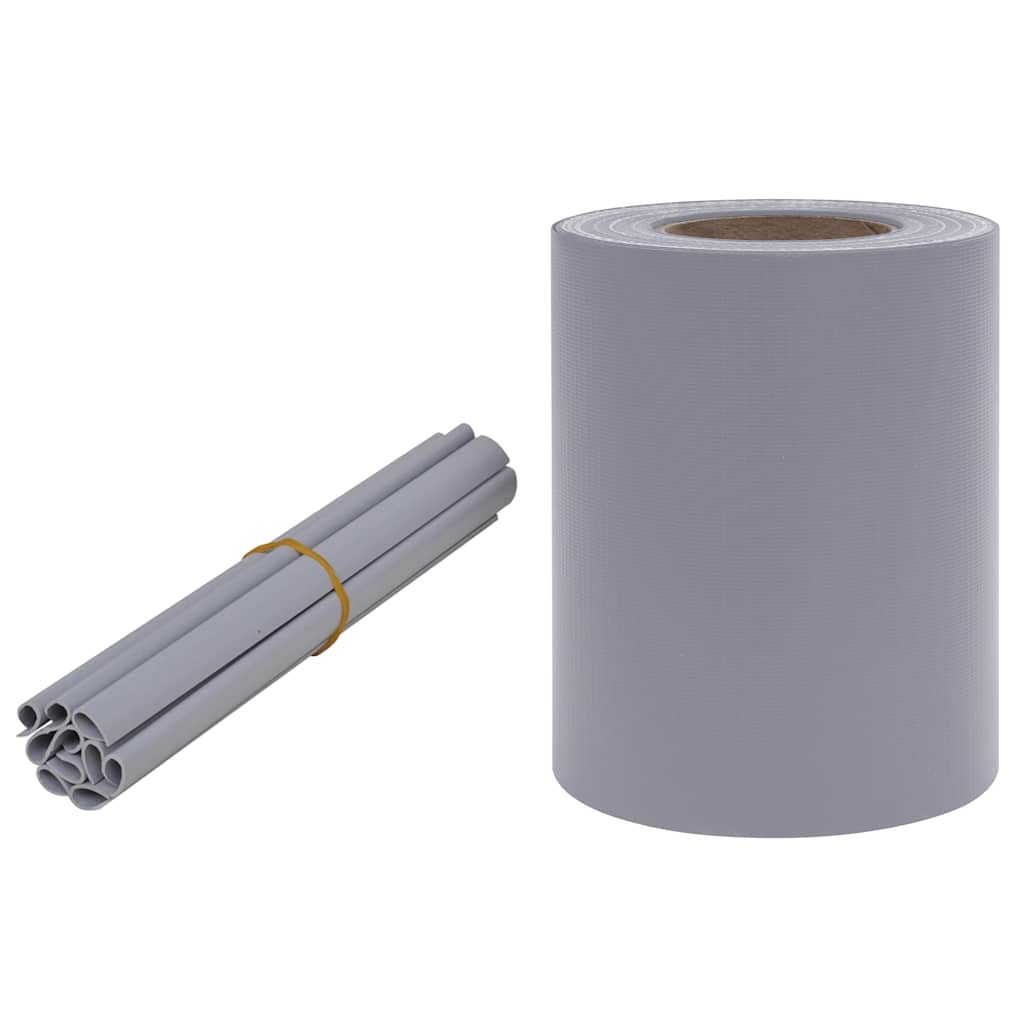 Recinzione Frangivento da Giardino PVC 35x0,19m Grigio Chiaro | homemem39